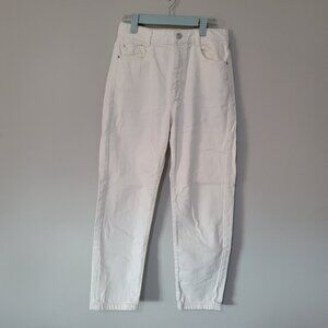 Zara White Straight Leg Jeans Size 4